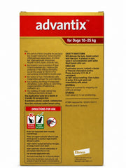 Advantix Topical Solution for Dogs 22.1-55.1 lbs (10-25 kg) - Pink
