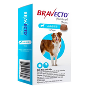 Bravecto Chews for Dogs 44-88 lbs (20-40 kg) - Blue