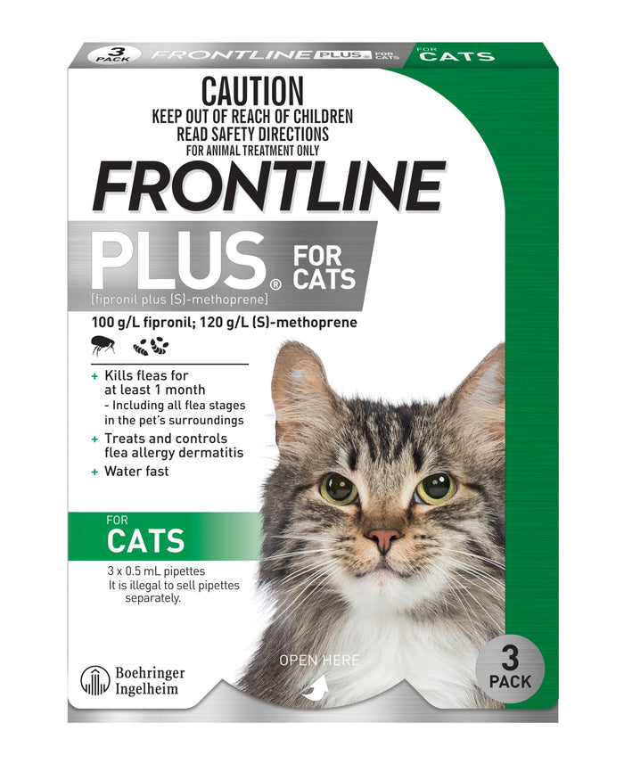 Frontline Plus Topical Solution for Cats and Kittens - Green