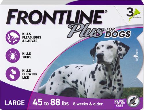 Frontline Plus Topical Solution for Dogs 44.1-88.1 lbs (20-40 kg) - Purple