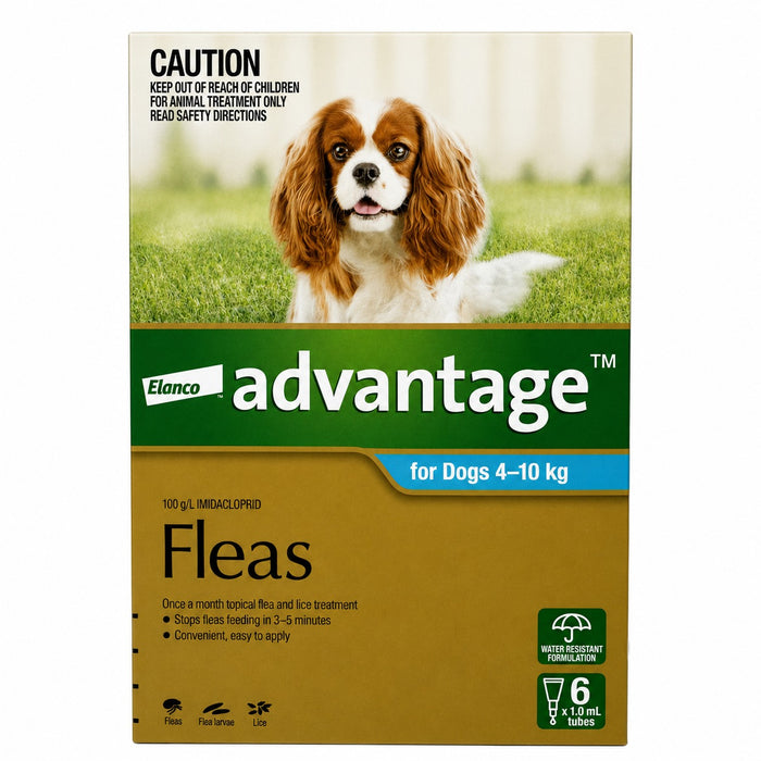Advantage Topical Solution for Dogs 8.9-22 lbs (4-10 kg) - Teal