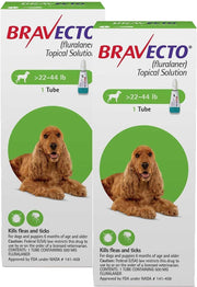 Bravecto Topical Solution for Dogs 22-44 lbs (10-20 kg) - Green