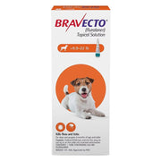 Bravecto Topical Solution for Dogs 9.9-22 lbs (4.5-10 kg) - Orange