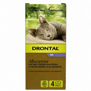 Drontal Allwormer Tablets for Cats up to 8.8 lbs (up to 4 kg) - Purple