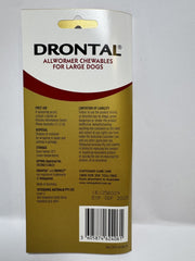 Drontal Allwormer Chews for Dogs up to 77.1 lbs (up to 35 kg) - Red