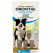 Drontal Allwormer for Dogs up to 22 lbs (up to 10 kg) - Blue