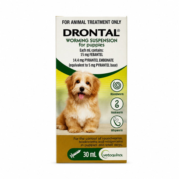 Drontal Worming Suspension for Puppies - Green