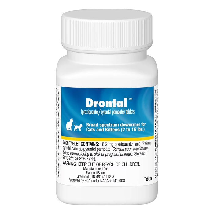 Drontal Allwormer Tablets for Cats up to 13.2 lbs (up to 6 kg)