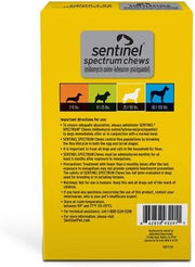 Sentinel Spectrum Chews for Dogs 25.1-50 lbs (11-22 kg) - Yellow