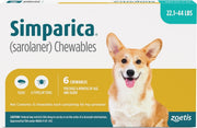 Simparica Chews for Dogs 22.1-44 lbs (10.1-20 kg) - Blue