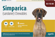 Simparica Chews for Dogs 88.1-132 lbs (40.1-60 kg) - Red