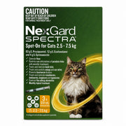 NexGard Spectra Topical Solution for Cats 5.3-16.5 lbs (2.5-7.5 kg) - Yellow