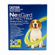 NexGard Spectra Chewables for Dogs 16.6-33 lbs (7.6-15 kg) - Green