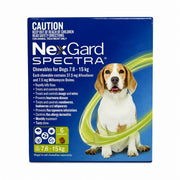 NexGard Spectra Chewables for Dogs 16.6-33 lbs (7.6-15 kg) - Green