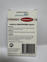 Nuheart Heartworm Tablets for Dogs up to 24.2 lbs (up to 11 kg) - Blue