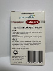 Nuheart Heartworm Tablets for Dogs 24.3-50.7 lbs (11-23 kg) - Green