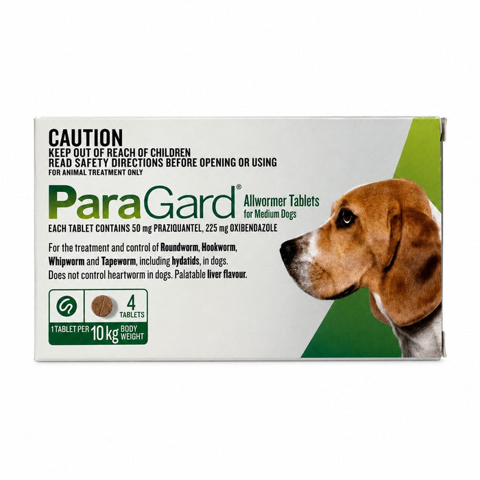 ParaGard Allwormer Tablets for Dogs 11.1-22 lbs (5-10 kg) - Green