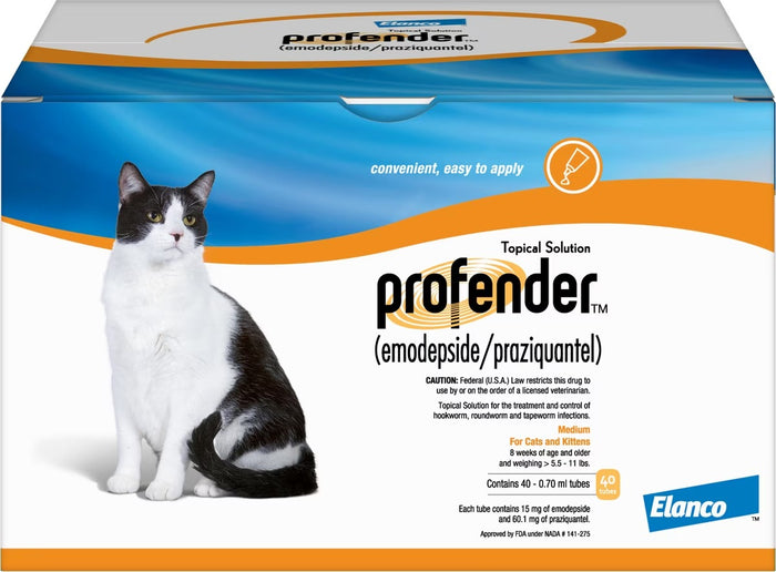 Profender Topical Solution for Cats 5.6-11 lbs (2.5-5 kg) - Blue
