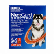 NexGard Spectra Chewables for Dogs 66.2-132.2 lbs (30.1-60 kg) - Red