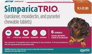 Simparica Trio Chews for Dogs 11.1-22 lbs (5.1-10 kg) - Orange