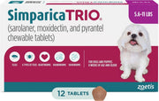 Simparica Trio Chews for Dogs 5.6-11 lbs (2.6-5 kg) - Purple