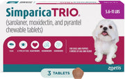 Simparica Trio Chews for Dogs 5.6-11 lbs (2.6-5 kg) - Purple