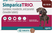 Simparica Trio Chews for Dogs 88.1-132 lbs (40.1-60 kg) - Red
