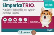 Simparica Trio Chews for Dogs 22.1-44 lbs (10.1-20 kg) - Blue