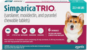 Simparica Trio Chews for Dogs 22.1-44 lbs (10.1-20 kg) - Blue